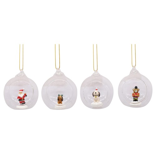 Colgante Bola de Nieve decoración Navidad 6cm So British modelos surtidos, ACTUEL