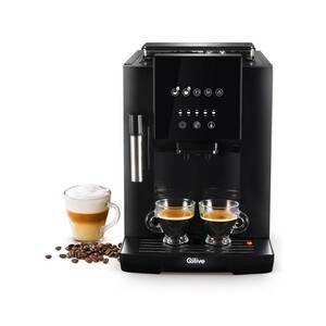 Cafetera espresso superautomática QILIVE Q.5404, presión 19bar, capacidad 1,8L, molinillo, 1450W.