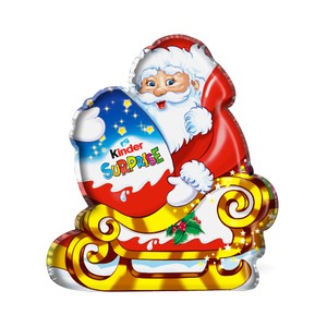 Imagen de Figurita Navidad Papá Noel con huevo sorpresa KINDER 75 g.