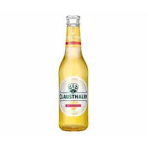CLAUSTHALER LEMON Cerveza con limón sin alcohol botella de 33 centilitros
