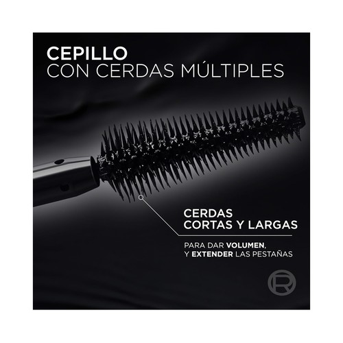 L´ORÉAL PARIS Panorama all night tono black Máscara de pestañas con efecto volumen.