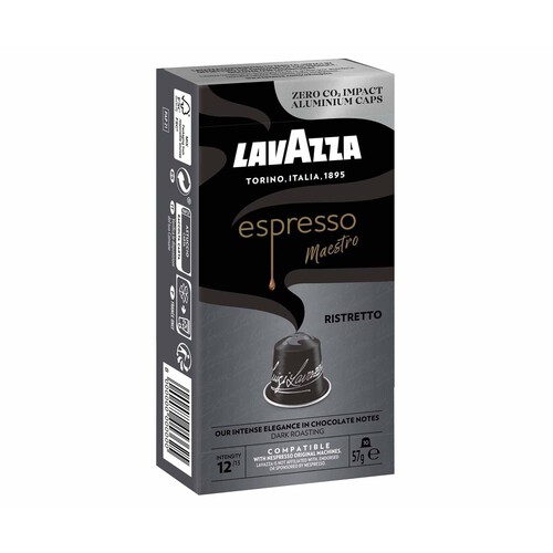 LAVAZZA Café en cápsulas espresso ristretto I12, 10 uds. 