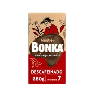 BONKA Café molido natural descafeinado 250 g.