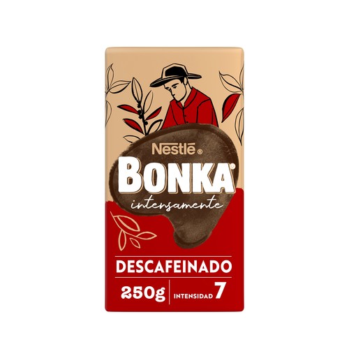 BONKA Café molido natural descafeinado 250 g.