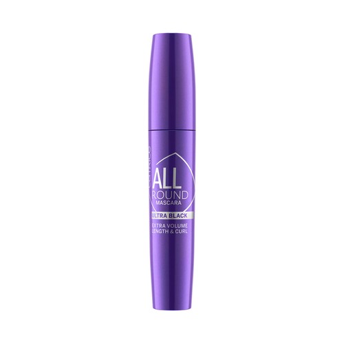 CATRICE Allround ultra black tono 010 Máscara de pestañas ultranegra, efecto volumen y longitud.