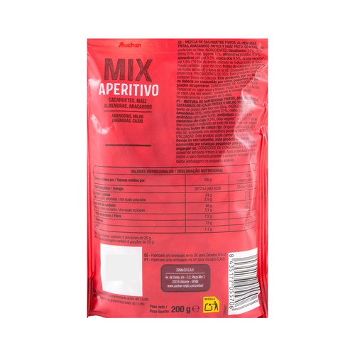 PRODUCTO ALCAMPO Cocktail frutos secos 200 G.