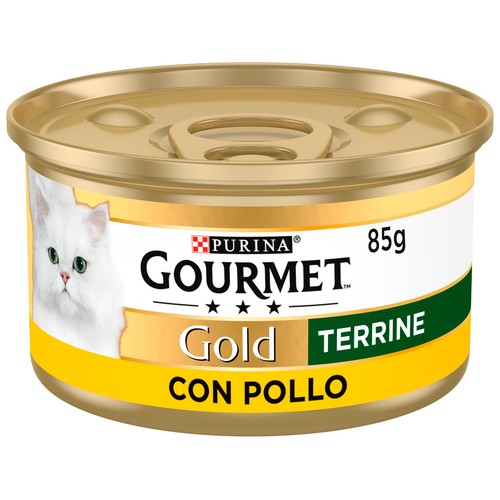 PURINA GOURMET Gold Comida para gatos a base de mousse de pollo GOURMET tarrina 85 g.