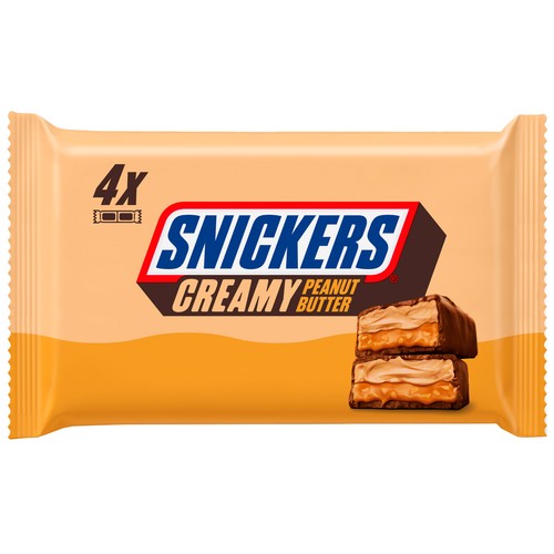 SNICKERS Barra creamy 4 uds. 146 g.