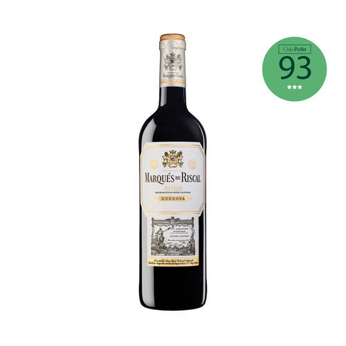 MARQUÉS DE RISCAL Vino tinto reserva con D.O. Ca. Rioja botella 75 cl.
