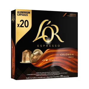 L"OR ESPRESSO Café en cápsulas Colombia 20 uds.