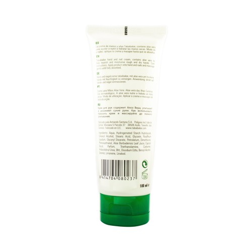 TABAIBA Crema de manos con aloe vera 100% natural TABAIBA 2 x 100 ml.