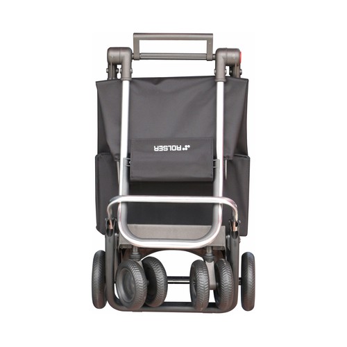 Carrito para la compra plegable de aluminio, 6 ruedas, 3 bolsillos, 43 litros, color azul, Logis Tour ROLSER.