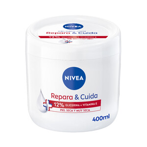 Imagen de NIVEA Repara & cuidad Crema corporal hidratante para pieles secas y muy secas 400 ml.
