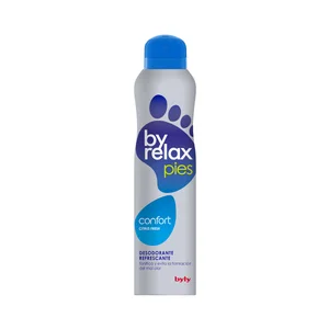 BYLY By relax confort Desodorante para pies con acción refrescante y fragancia cítrica 200 ml.
