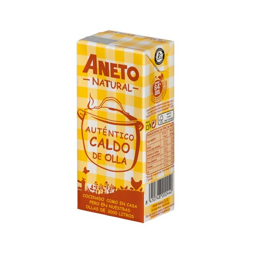 ANETO Caldo de pollo natural ANETO 2 x 330 ml.