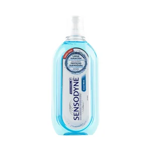 SENSODYNE Enjuague bucal sin alcohol, con sabor a menta, para pesonas con sensibilidad dental SENSODYNE 500 ml.