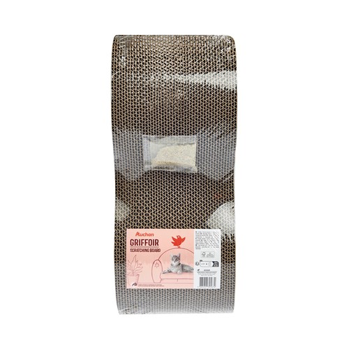 PRODUCTO ALCAMPO Rascador corrugado de 45 cm. para gatos, con forma de onda.