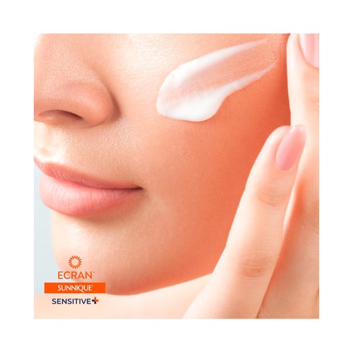 ECRAN Sunnique sensitive+ Protector solar para cara y escote con FPS 50+ (muy alto) 50 ml.