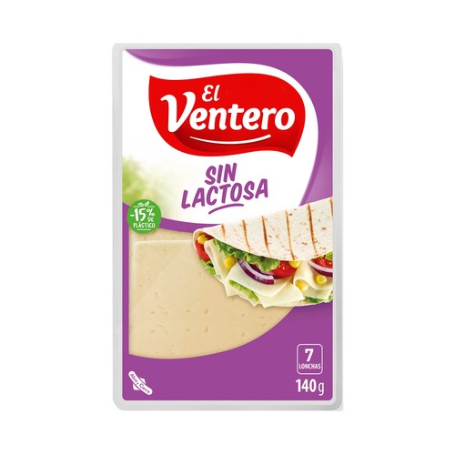 Queso en lonchas tierno mezcla EL VENTERO 140 g.