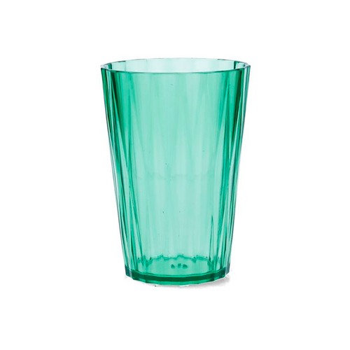 Vaso poliestireno 40 cl acrílico Iris color verde, QUID.