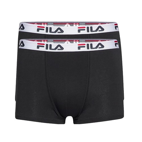 Pack 2 boxer FILA, color negro, talla M
