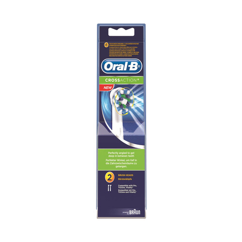 ORAL-B Crossaction Cabezal de recambio para cepillo de dientes eléctrico 2 uds.