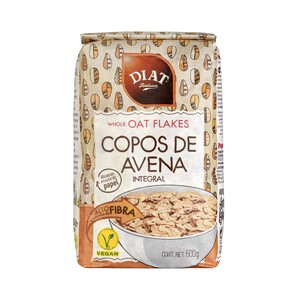 Imagen de DIAT RADISSON Copos de avena integral, con alto contenido en fibra 500 g.