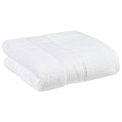 Toalla tocador 30x50cm 500gr, 0 torsion, 100% algodón woven color blanco. ACTUEL