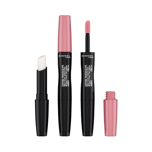 RIMMEL Lasting provocalips  tono 220 Come up roses Barra de labios líquida de larga duración y alta pigmentación.