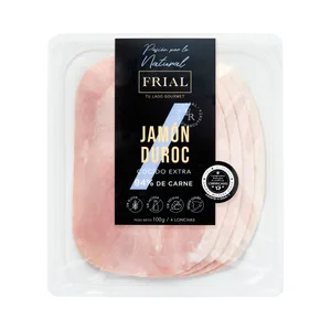 FRIAL Jamón cocido Duroc de categoria extra, cortado en lonchas finas FRIAL 100 g.