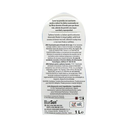 LA ANTIGUA LAVANDERA Suavizante azul floral 1L 45 lavados 