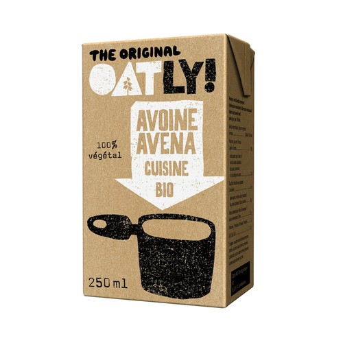 Crema de avena ecológica OATLY 250 ml.