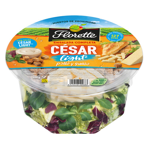 Ensalada completa César light FLORETTE 205 g. 