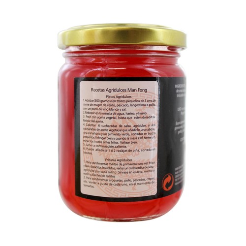 MANFONG Salsa agridulce tradicional MANFONG 235 ml.