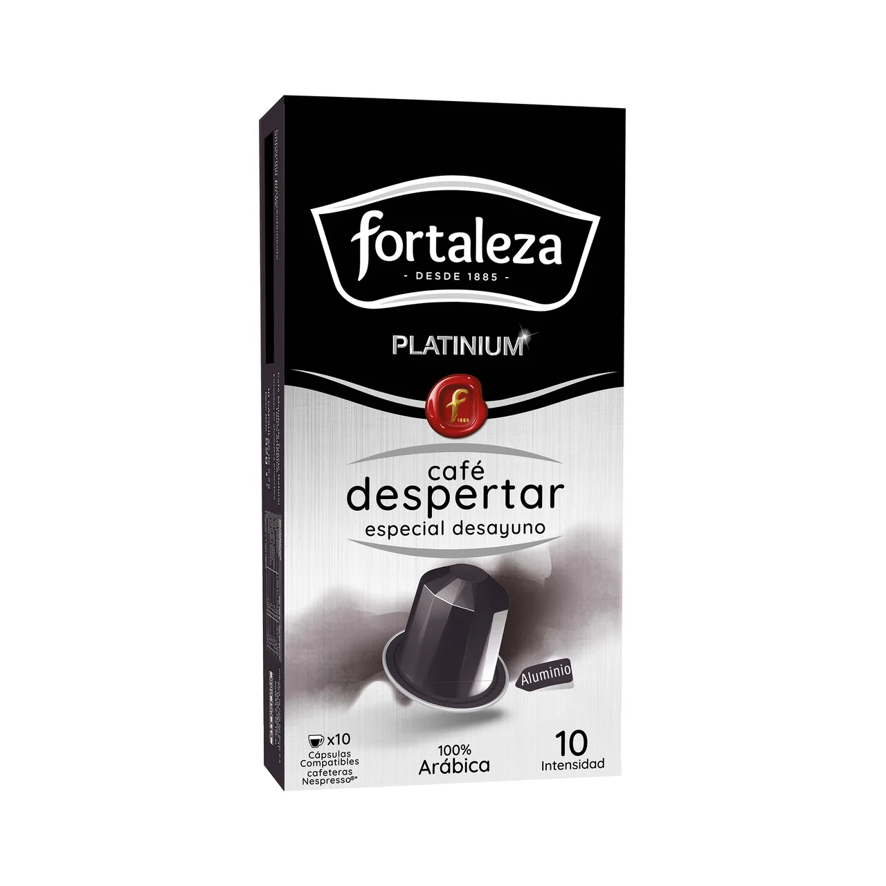 FORTALEZA PLATINUM Café en cápsulas despertar especial para el desayuno I10,10 uds.