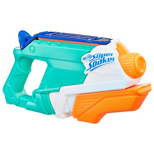 Lanzador pistola de agua Splash Mouth con depósito de 0,5 litros, Super Soaker NERF.