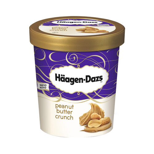 HÄAGEN-DAZS Tarrina de helado de crema crujiente de cacahuete HÄAGEN-DAZS 400 g.