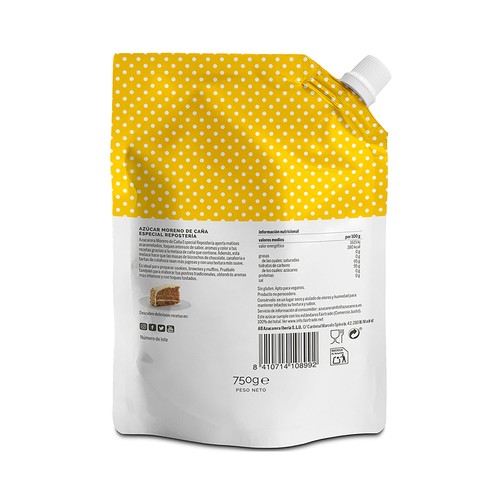 AZUCARERA Azúcar moreno molido de caña 750 g.