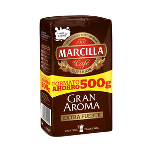MARCILLA Café molido Gran Aroma extra fuerte 500 g.
