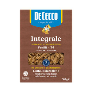 Imagen de DE CECCO Fusilli integral 500 g.