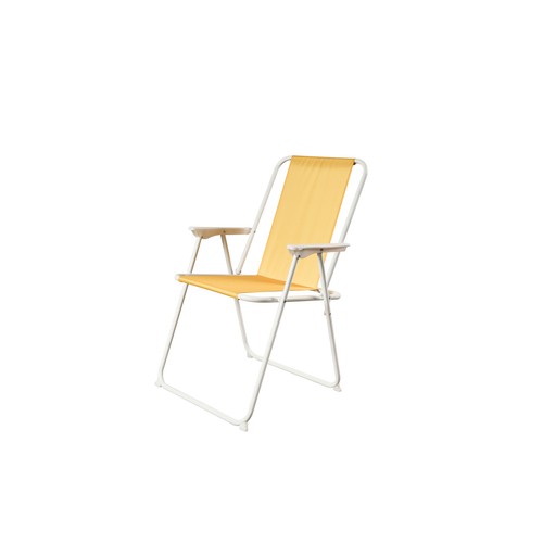 Silla de acero  color amarillo, GARDENSTAR