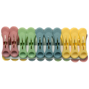 Imagen de Set de 20 pinzas de plástico grandes de colores, ACTUEL.