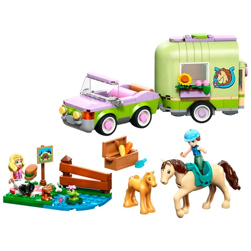 Remolque para caballo y potrillo.LEGO.42695