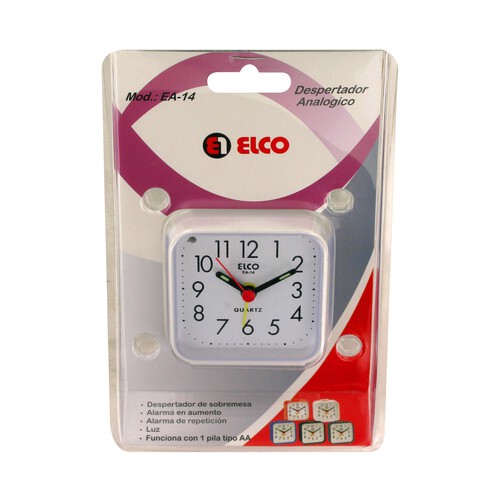 Despertador analogico ELCO EA-14.