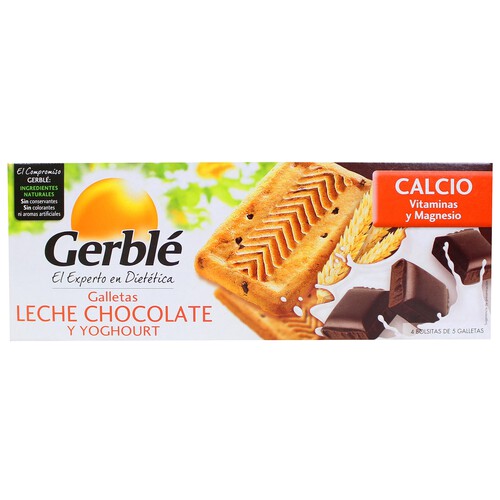GERBLÉ Galletas de chocolate y yoghurt GERBLE 230 g.