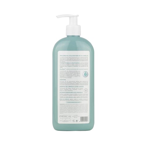 CLEARÉ INSTITUTE Champú fortificante con extracto de guisante orgánico y Creatina CLEARÉ INSTITUTE 400 ml.