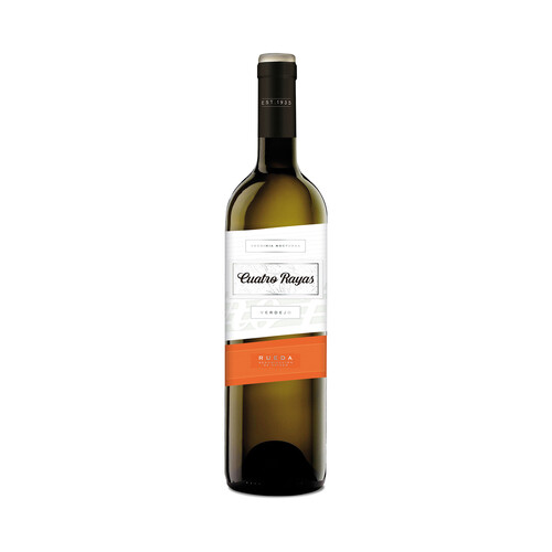 CUATRO RAYAS  Vino  blanco verdejo con D.O. Rueda botella de 75 cl.