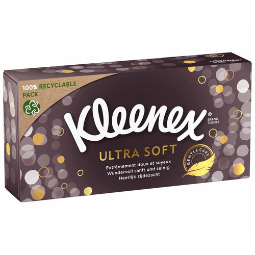 KLEENEX Tissues de celulosa faciales Ultra Soft KLEENEX 80 ud