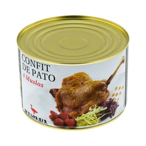 Confit de pato 4 muslos 700 g.