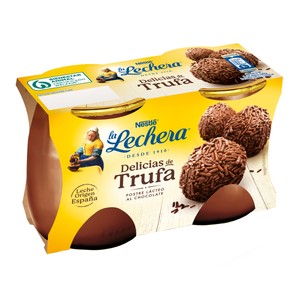 Imagen de LA LECHERA Postre lácteo (delicias) de trufa LA LECHERA de Nestlé 2 x 125 g.